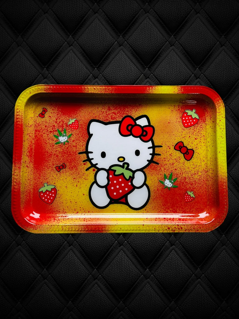 Strawberry Hello Kitty Rolling Tray