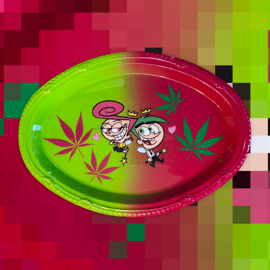 PATTERN ROLLING TRAY: PINK