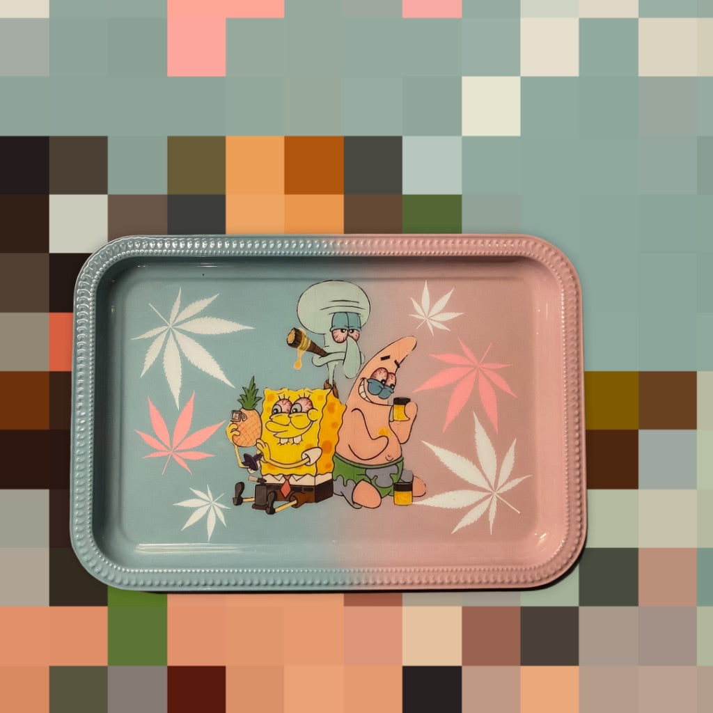 Spongebob and Patrick Rolling Tray – JoCo Custom Designs