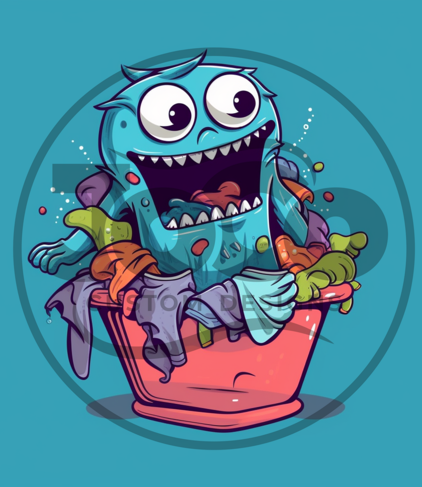 Laundry Monster PNG