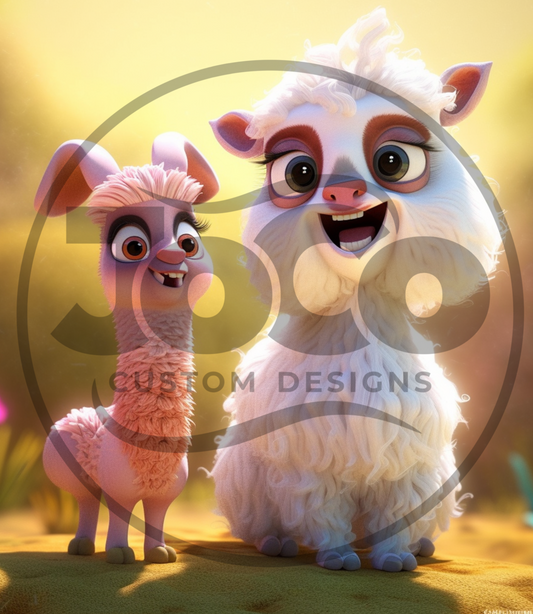 Llama Friends PNG