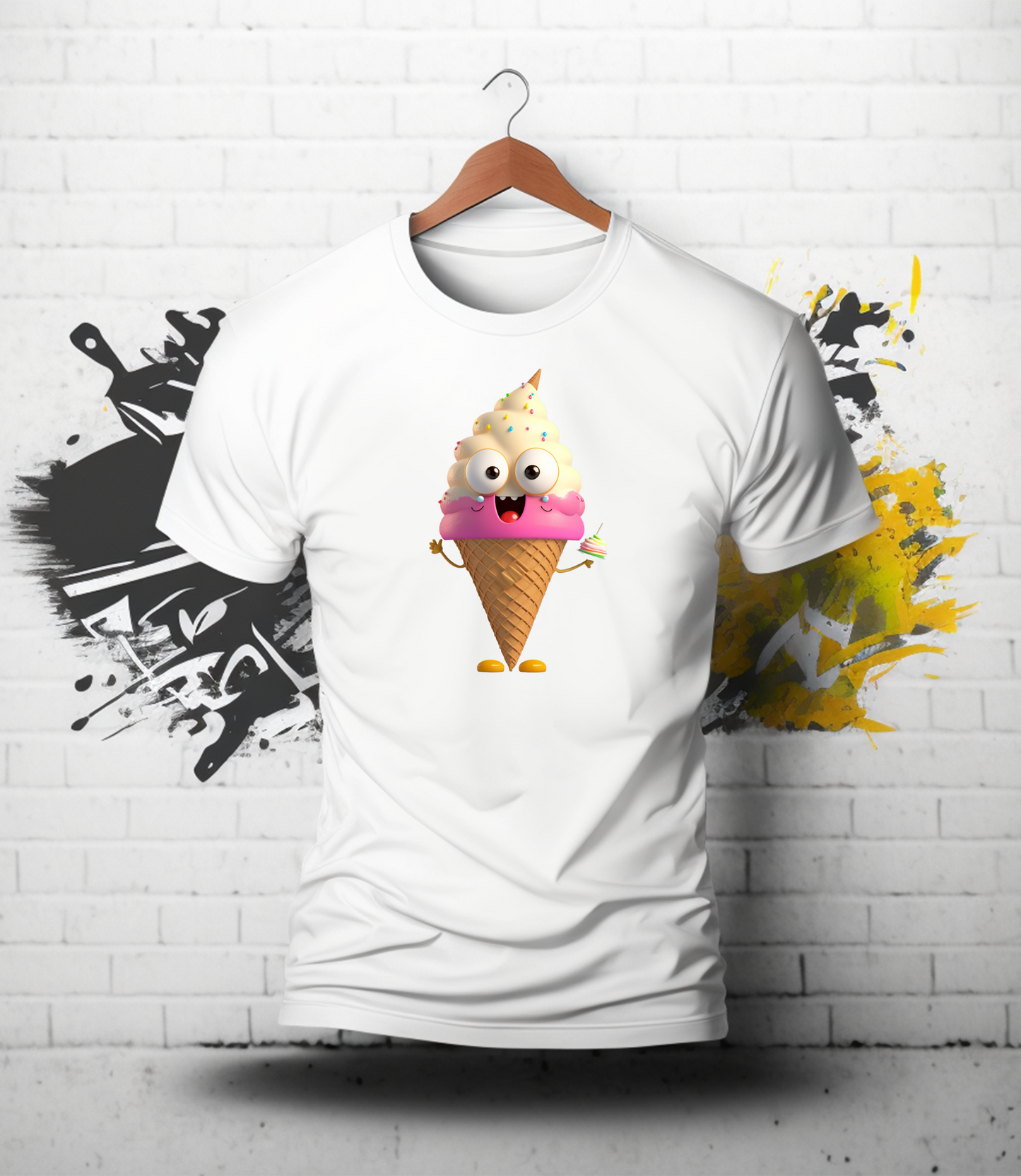 Cute Ice Cream Cone PNG