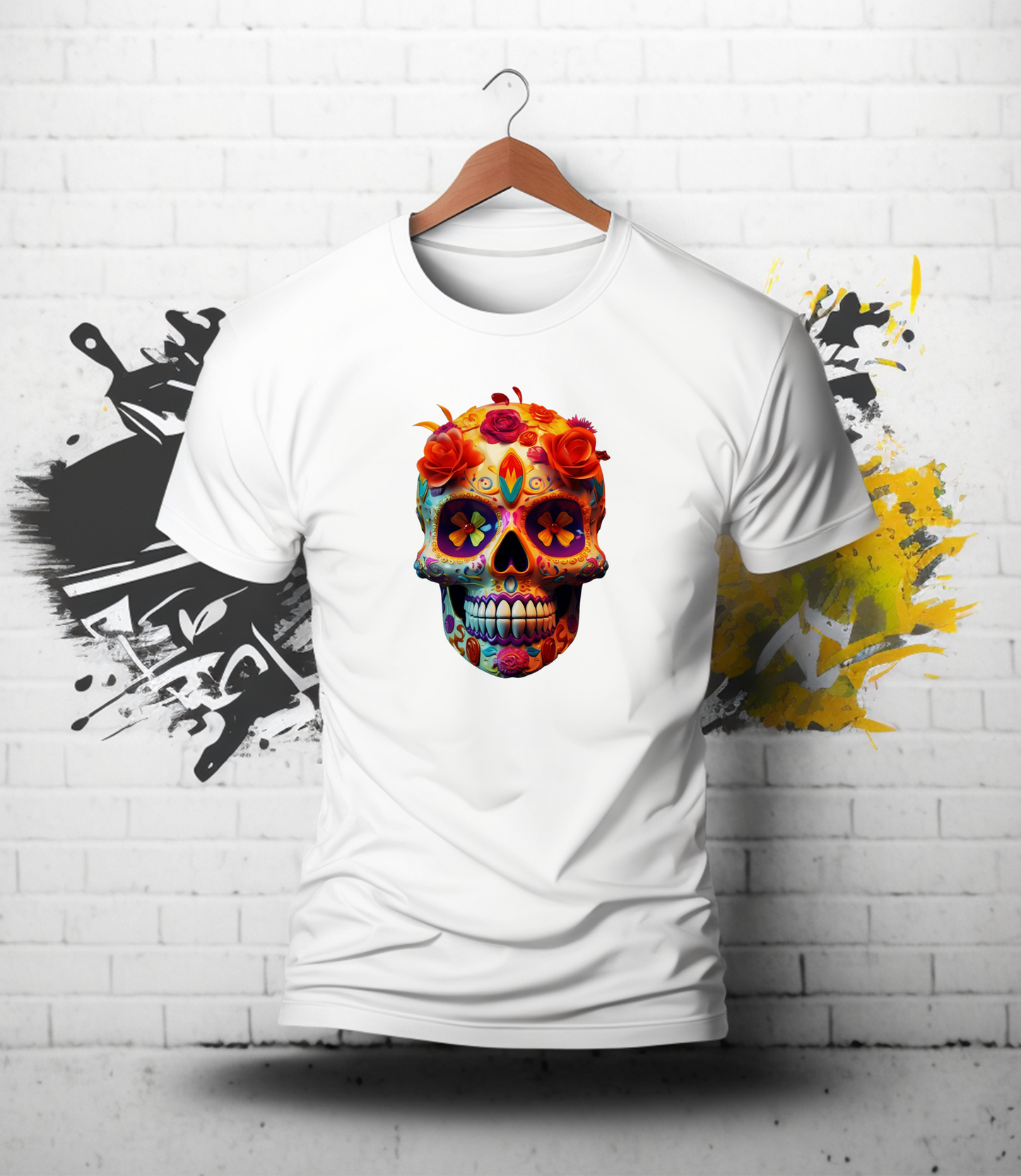 Detailed Sugar Skull PNG