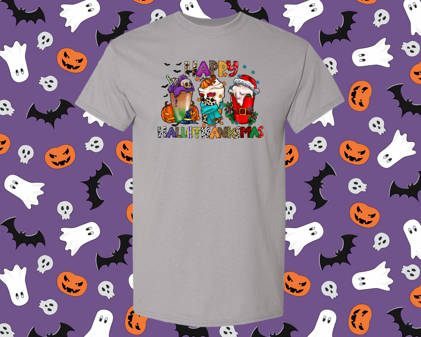 Happy Hallothanksmas Coffee Shirt