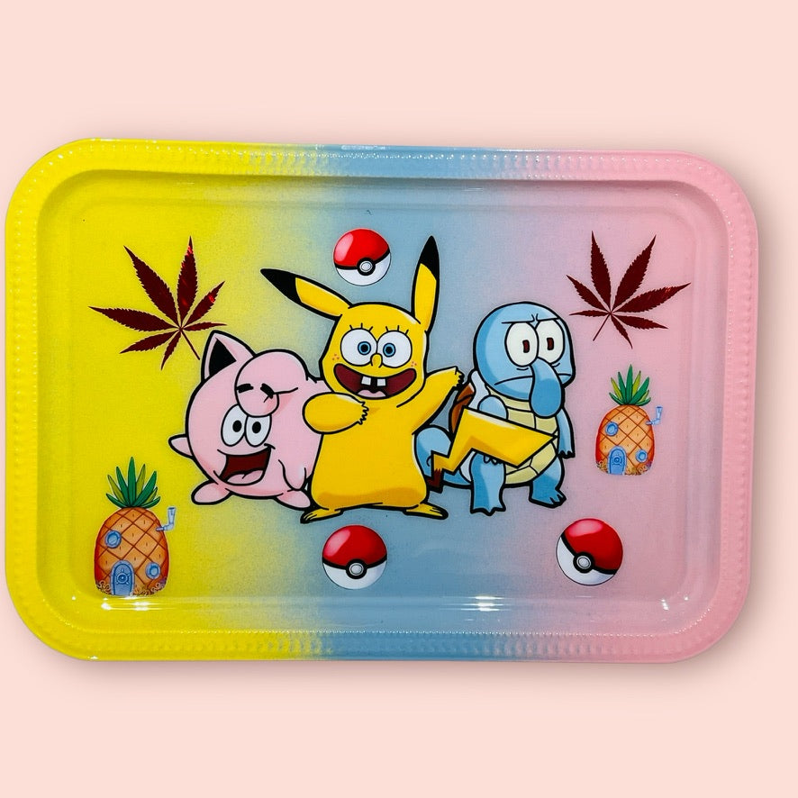 Spongebob Pokemon Rolling Tray