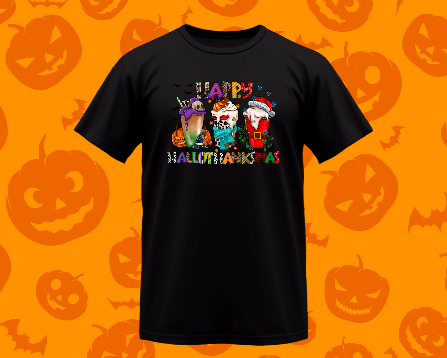 Happy Hallothanksmas Coffee Shirt