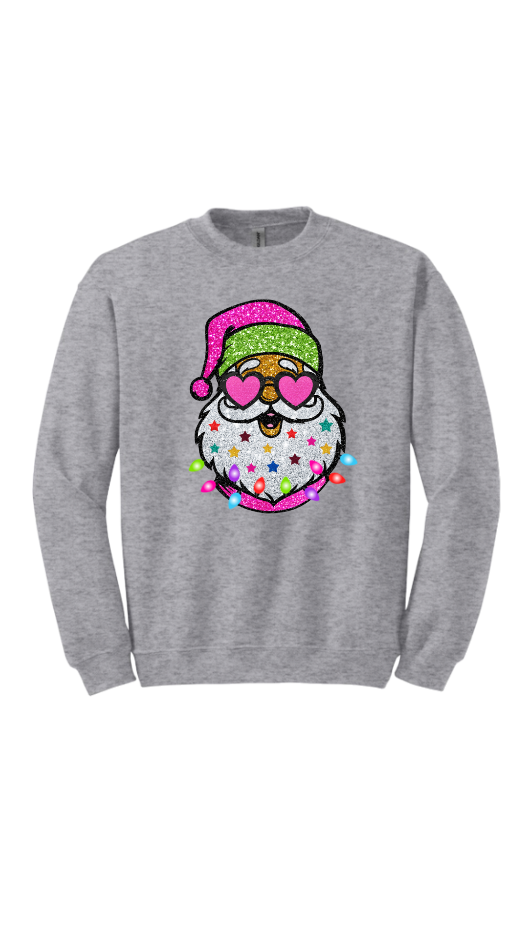 Glittered Santa Shirt