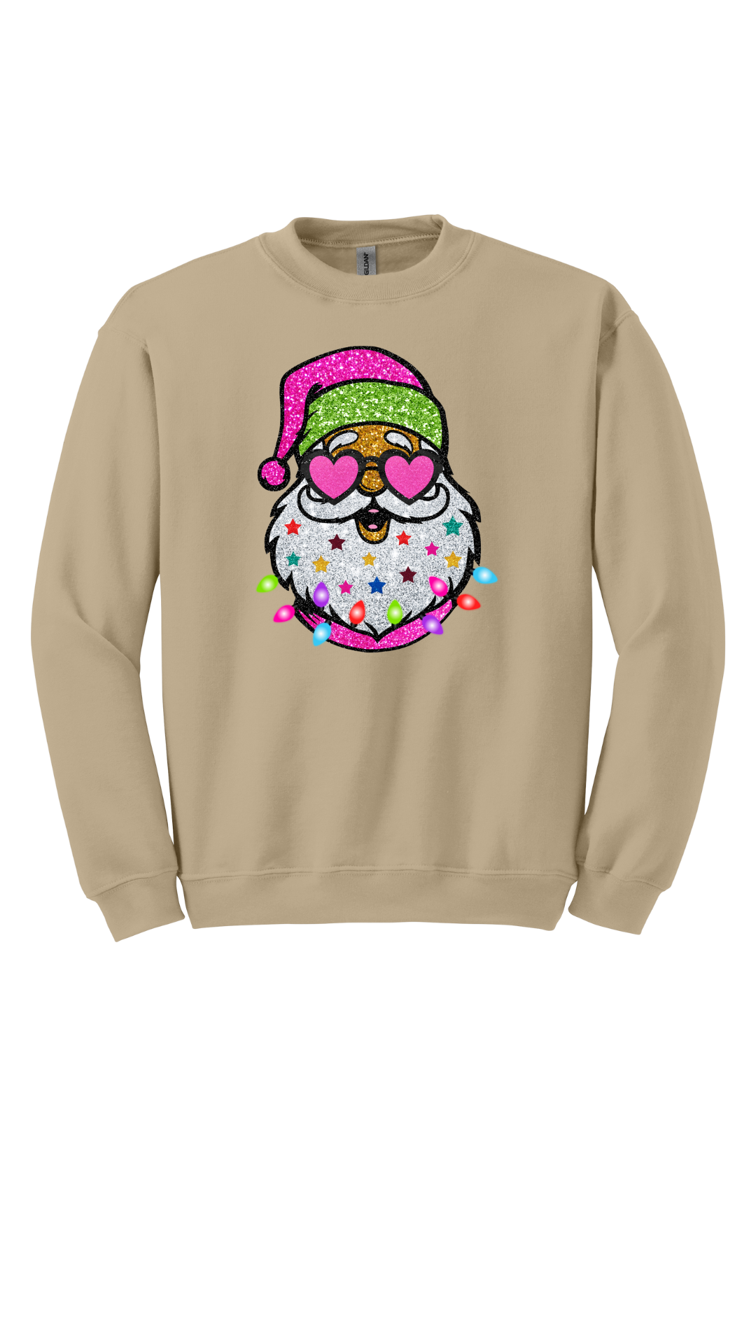 Glittered Santa Shirt