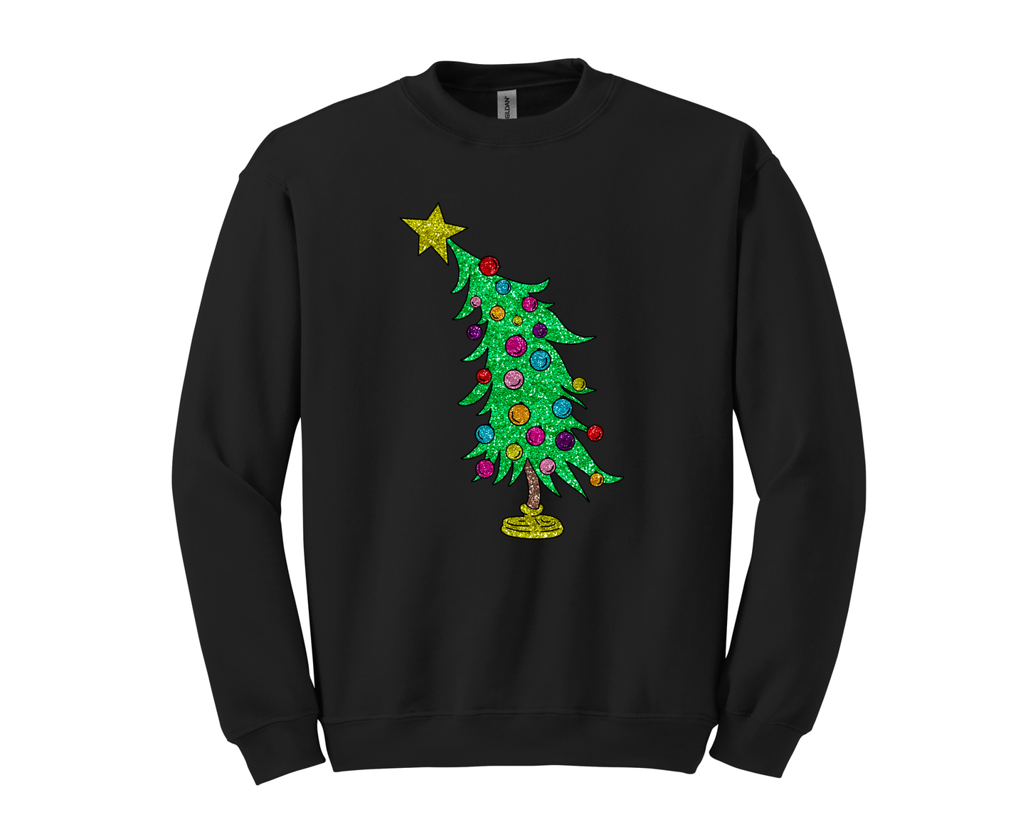 Grinchmas Glittered Tree Shirt