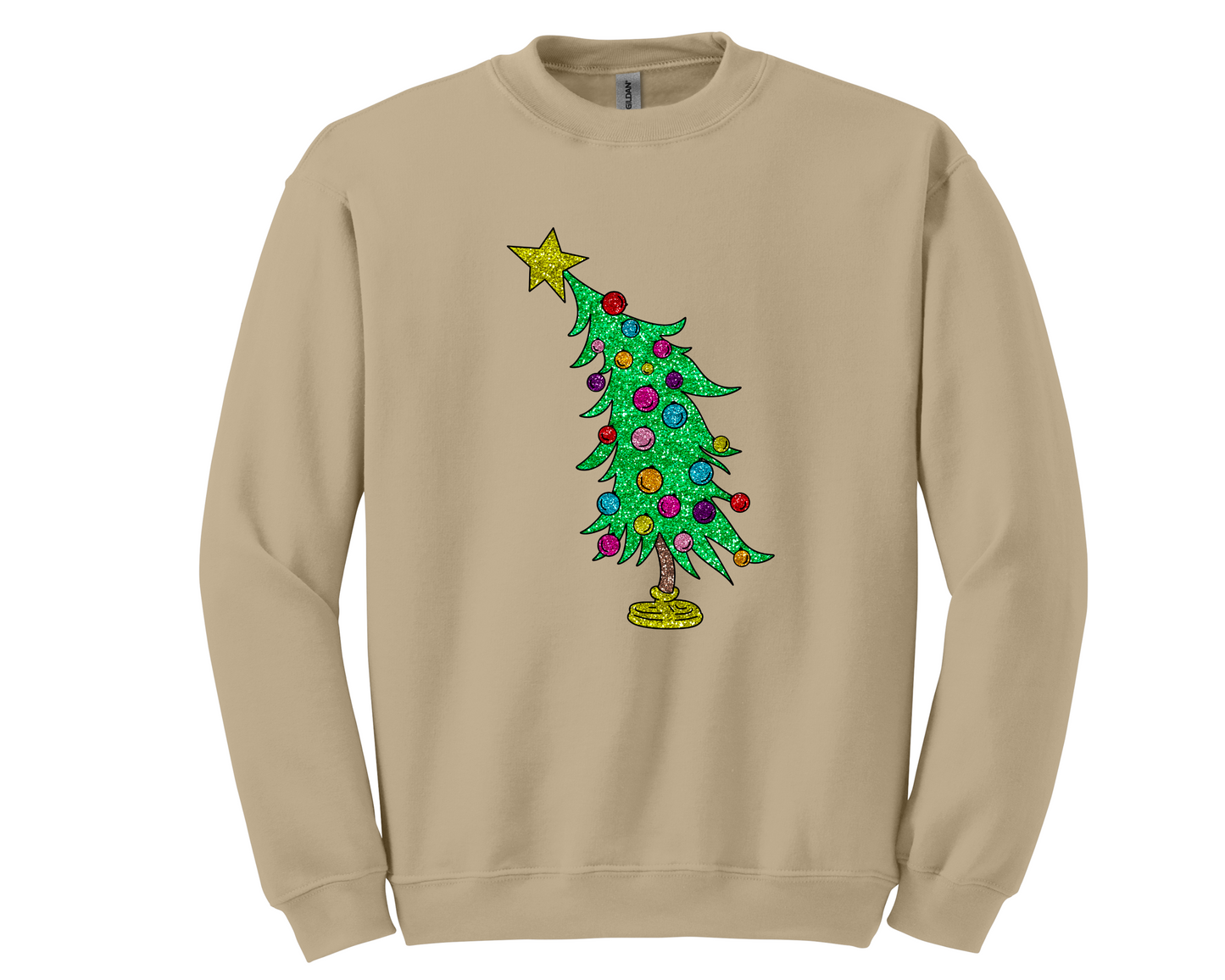 Grinchmas Glittered Tree Shirt