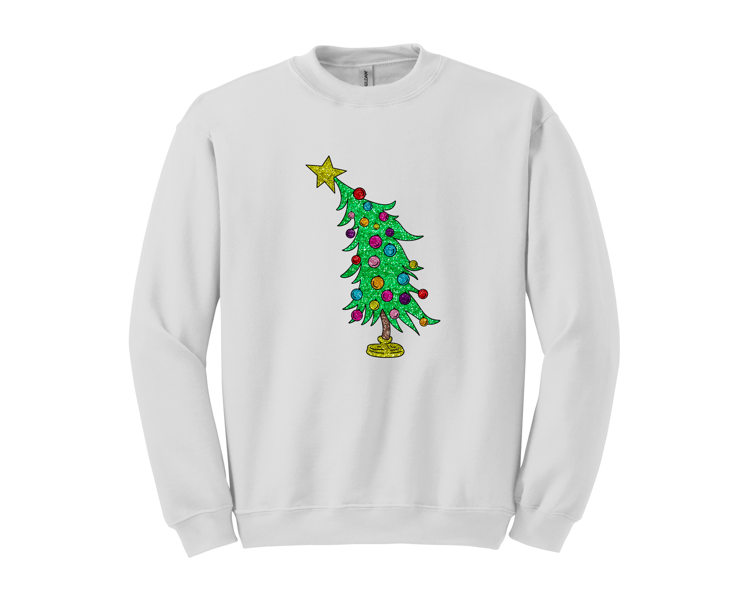 Grinchmas Glittered Tree Shirt