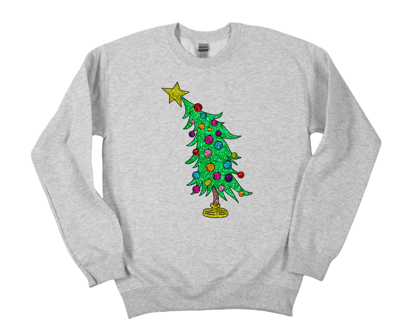 Grinchmas Glittered Tree Shirt