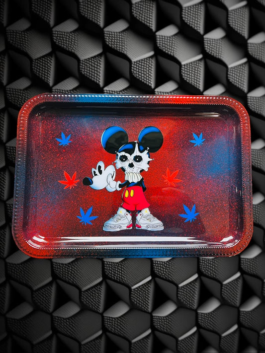 Skeleton Mickey Rolling Tray