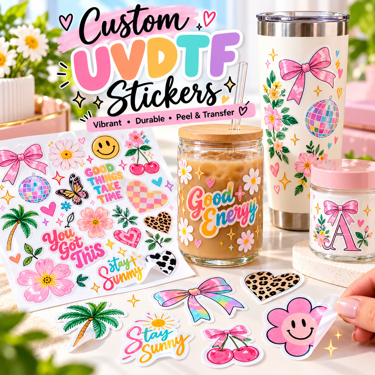 Custom UV DTF Stickers