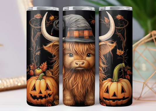 Highland Cow Witch Tumbler