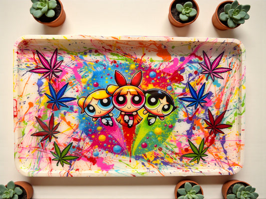 Power Girls Rolling Tray