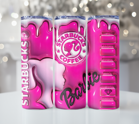 Barbie Pink Sbux Tumbler