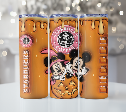 Mickey and Minnie Starbucks Tumbler