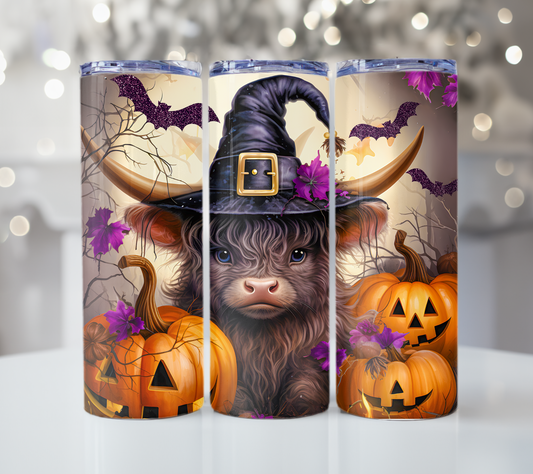 Highland Cow Pumpkin Tumbler