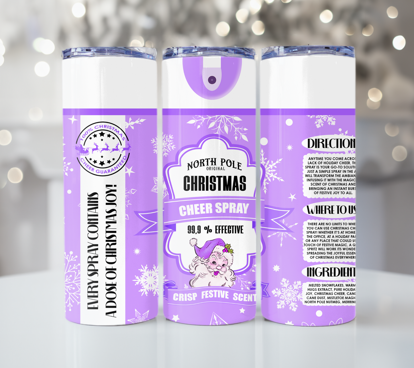 Christmas Cheer Spray Tumbler