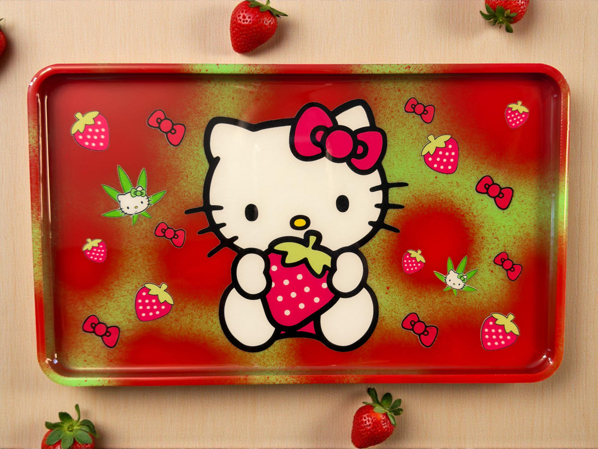 Strawberry Kitty Rolling Tray