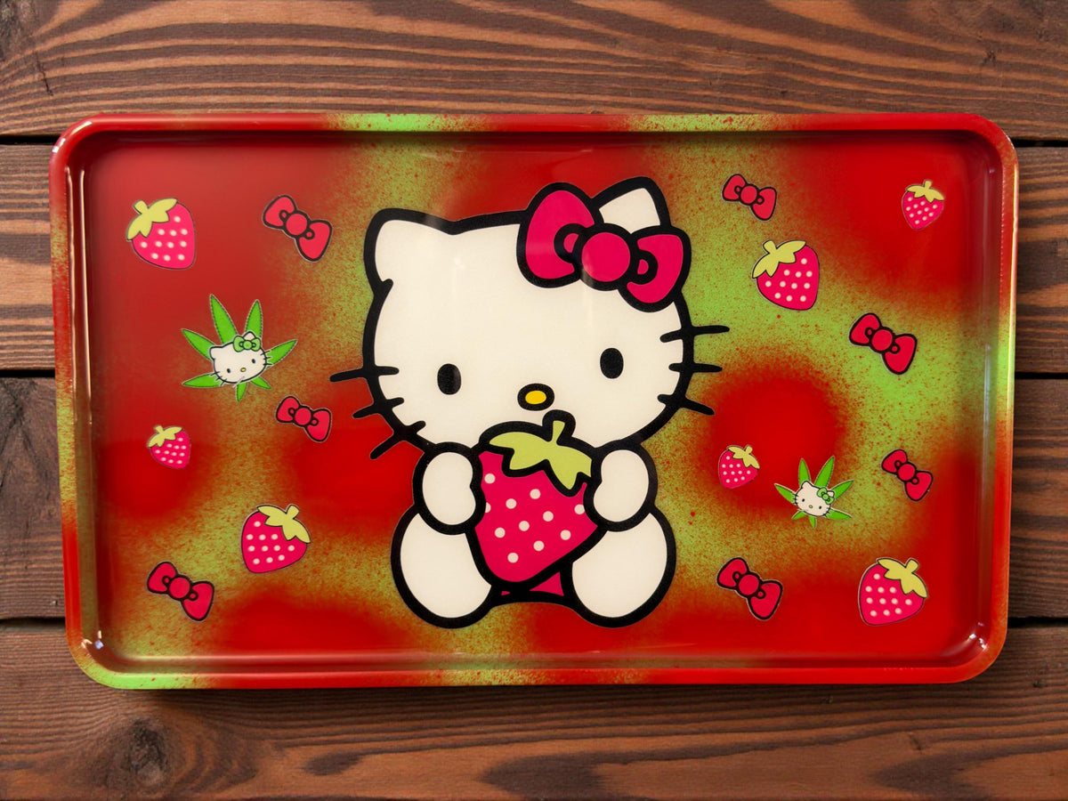 Strawberry Kitty Rolling Tray