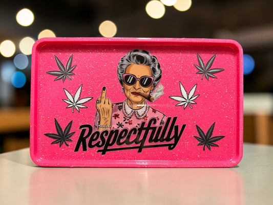 Respectfully Rolling Tray