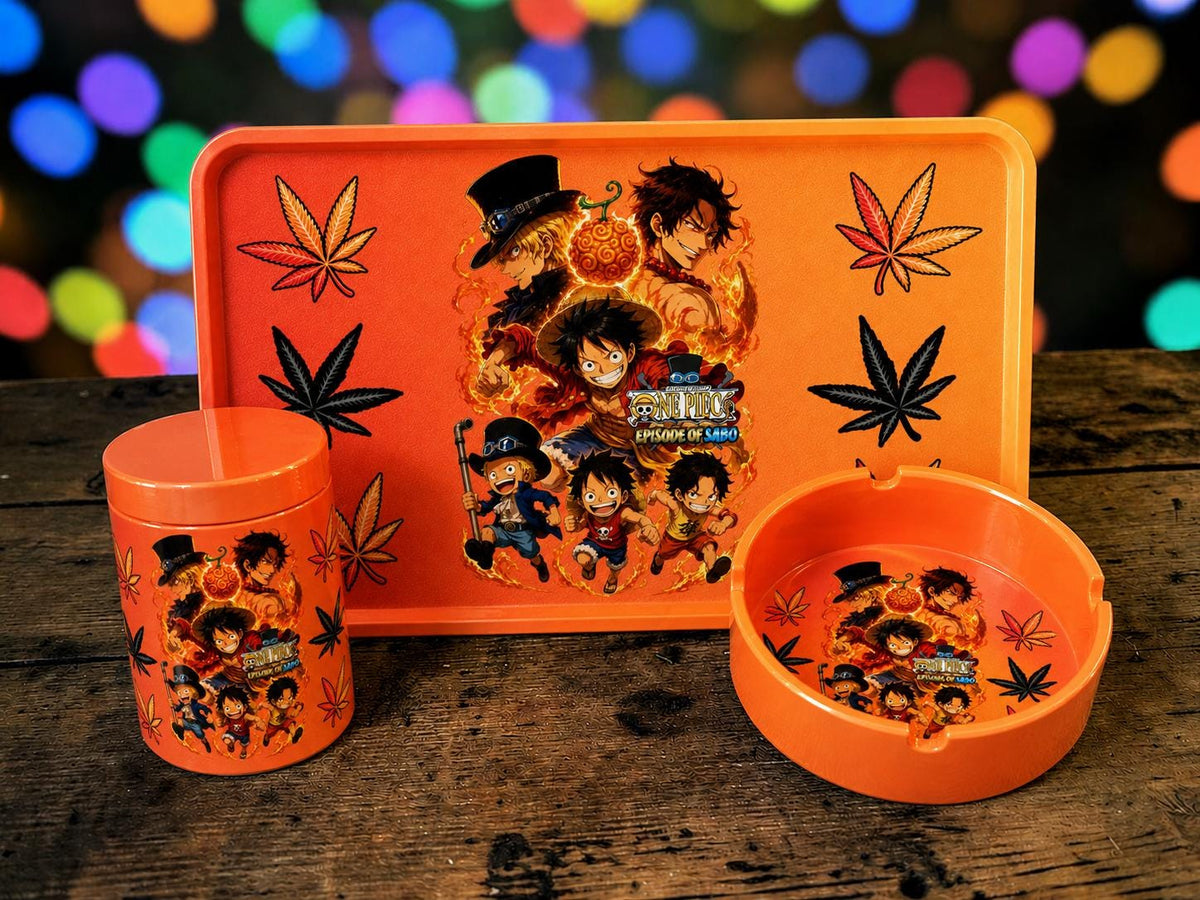 Anime Fiery Anime Rolling Tray Set