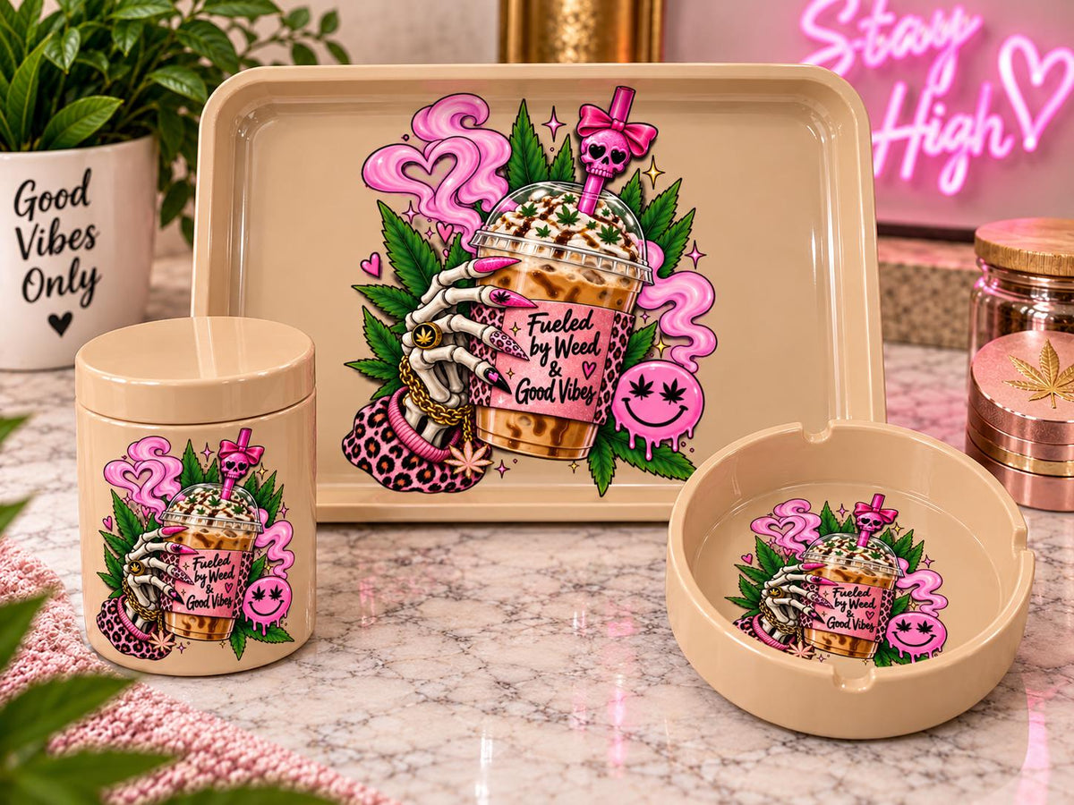 Girly 3D Printed Rolling Tray Set