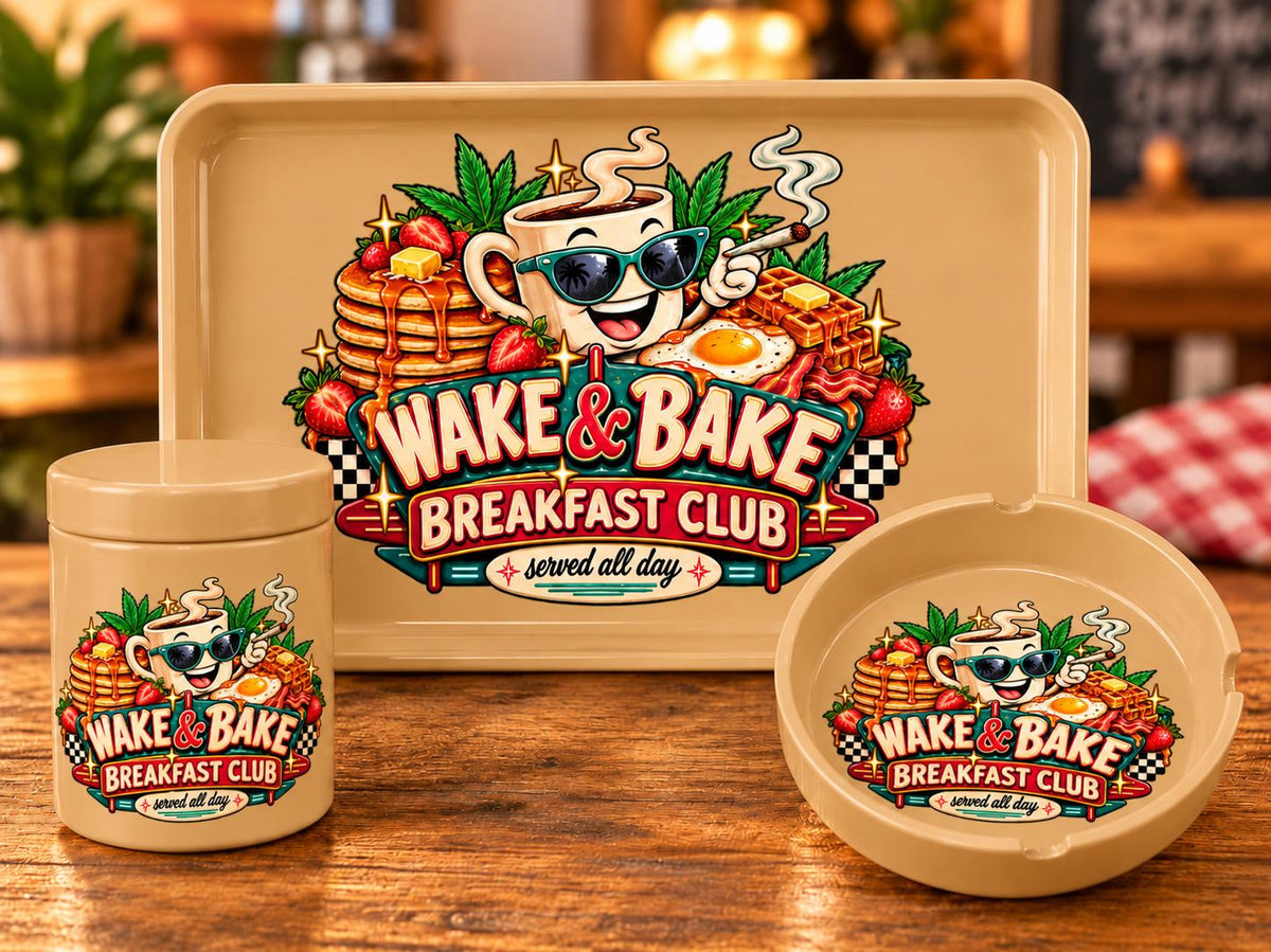 Wake and Bake Breakfast Club Rolling Tray