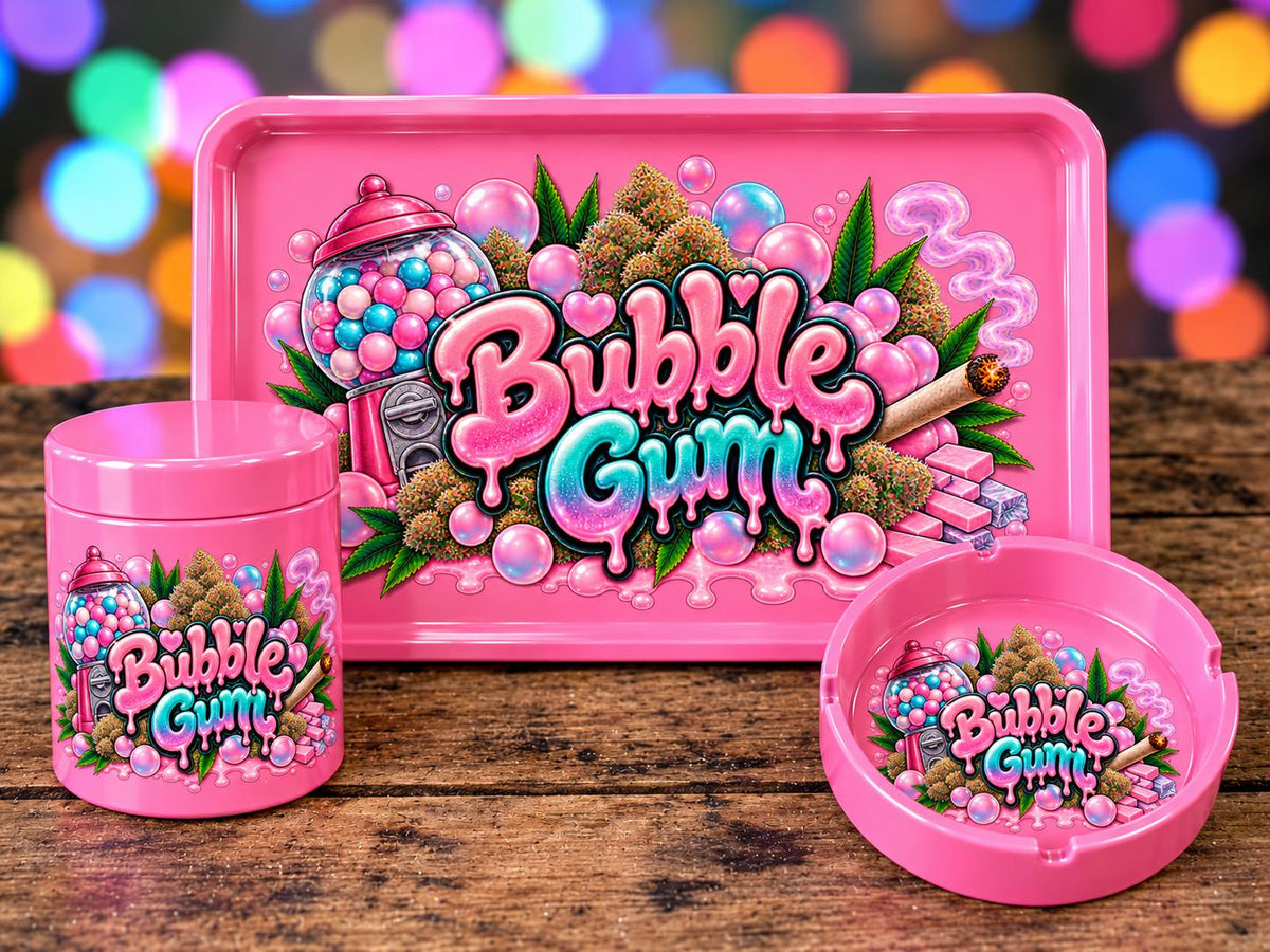 Bubble Gum Rolling Tray Set