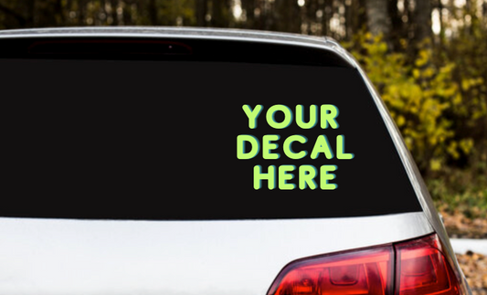 Create Your Own Custom Car Decal