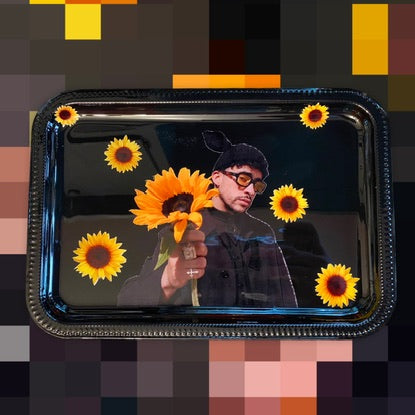 Bad Bunny Sunflower Rolling Tray